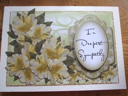Flowers on Pastel Background Various Occasions Topper 1 by Karen Faulds