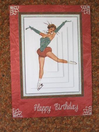 Ice Skater Pyramid Topper by Karen Faulds