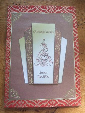 Deco Christmas Tree - Across the Miles by Karen Faulds