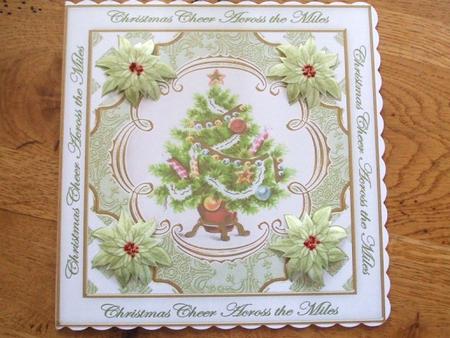 Elegant Tree Across the Miles Lattice Corner 8in Topper by Karen Faulds