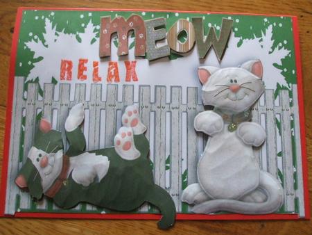 Lazy Cats in the Garden by Karen Faulds