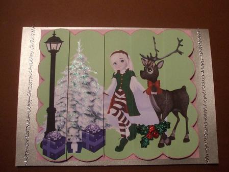 Xmas Time is a Time of Wonder Side Stacker in Lime by Karen Faulds