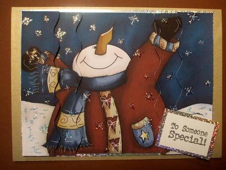 Catching Snow Wavy Side Stacker by Karen Faulds