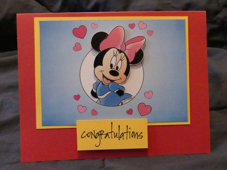 Minnie Mouse Hearts Quick Card by Karen Glumm