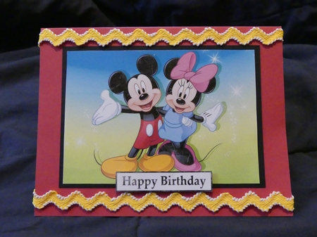 Mickey Mouse & Minnie Mouse Quick Card by Karen Glumm