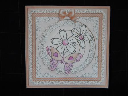 Fluttery Butterfly Circle Pyramage Topper by Karen Glumm