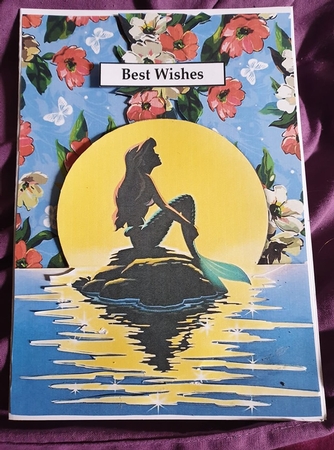 Little Mermaid Silhouette Quick Card by Karen Hayward