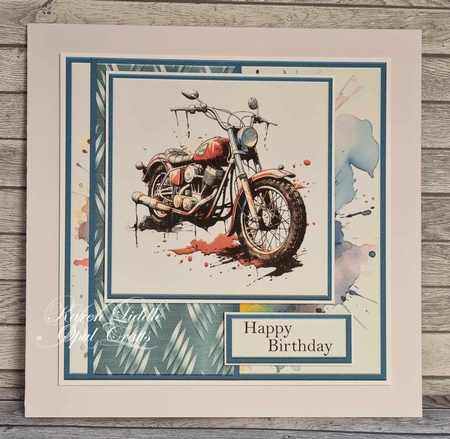 Motorbikes 1 by Karen Liddle
