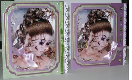 Lacey Days A4 Card Front by Karen Lindsay