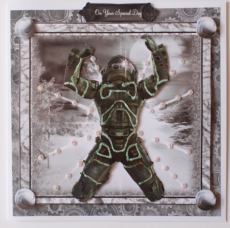 The Christmas Gamer Card Front Kit by karen Moore