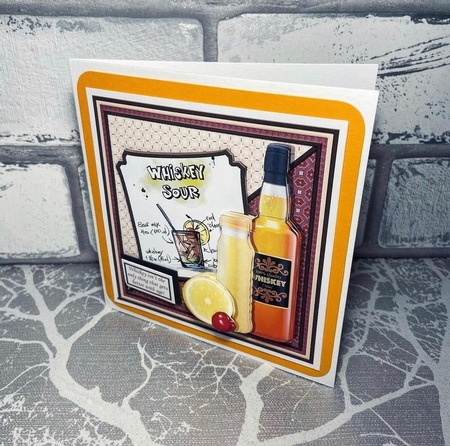 COCKTAIL DRINKS 7.5 Humorous Decoupage & Insert Bumper Kit by Karen Price
