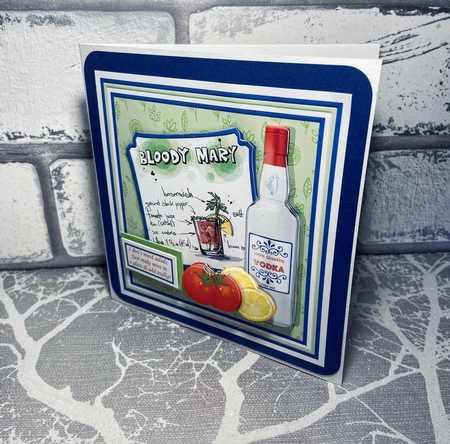 COCKTAIL DRINKS 7.5 Humorous Decoupage & Insert Bumper Kit by Karen Price