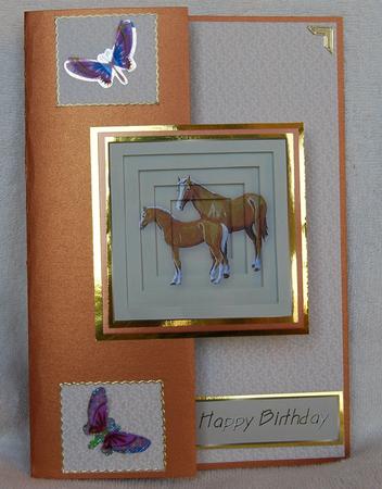 Horses Two in One Pyramid Sheet by Karen Smith