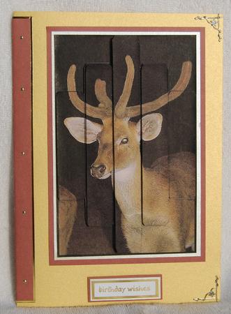 Panelled Deer in Velvet by Karen Smith