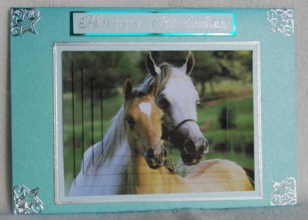 Two Horses Cuddling, Pyramids by Karen Smith