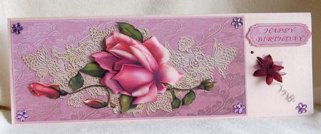 Antique Lace and Rose by Karen Smith