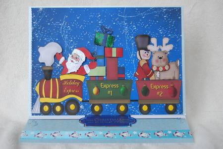 Santa Train with Moose by Karen Smith