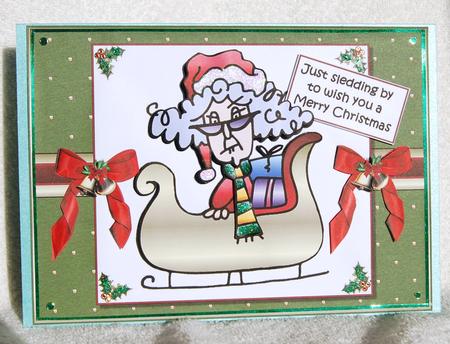 Stella is Sledding by for Christmas by Karen Smith