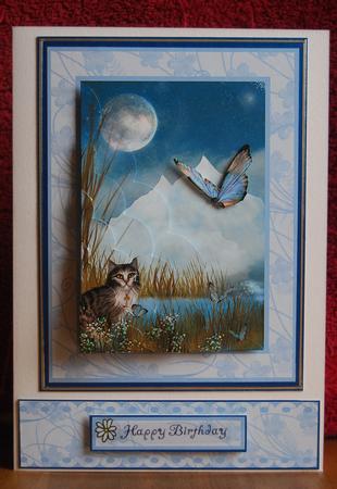 Fantasy Cat Wavy Corner Stacker by Karen Smith