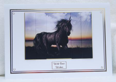 Black Unicorn Side Stacker by Karen Smith
