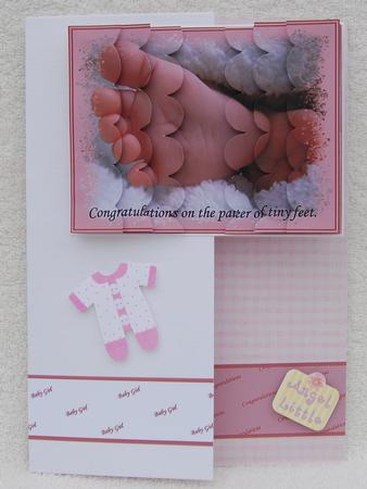 Tiny Feet- Pink Wavy Stacker by Karen Smith