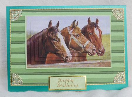 Lovely Horses in Pyramid by Karen Smith