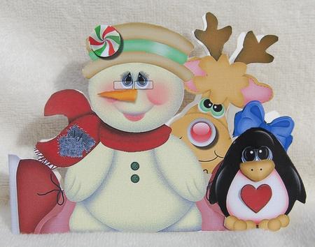 Snowman and Friends Christmas by Karen Smith