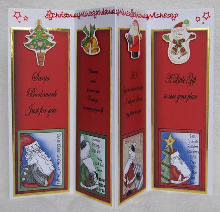 4 Super Bookmarks for Xmas by Karen Smith