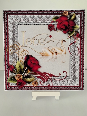 Love Swans Lace and Roses by Karen Swan