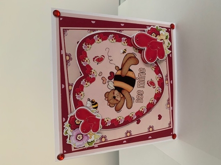 Valentine Bumble Bear by Karen Swan