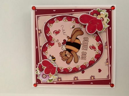 Valentine Bumble Bear by Karen Swan
