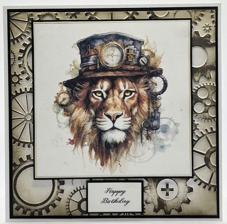 Simple Steampunk Animals - Lion by Karen Taylor