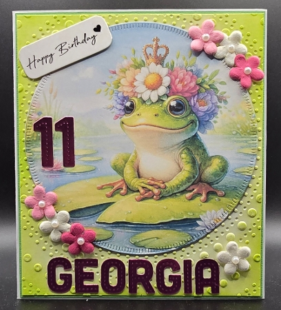 Floral Crown  Frogs by Karen Taylor