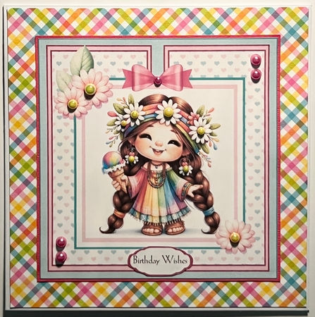 Hippy Chicks 8x8 Card Front Bumper Kit by Karen Taylor