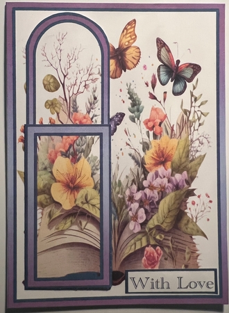 Mothers Day Butterfly Bookmark Card by Karen Taylor