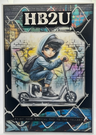 Urban Scooter Boys 1 CUSTOMER REQUEST  by Karen Taylor