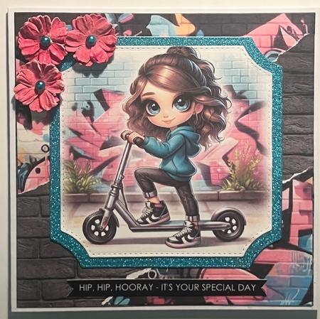 Urban Scooter Girls 2 CUSTOMER REQUEST  by Karen Taylor