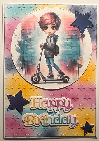 Urban Scooter Girls 3 CUSTOMER REQUEST  by Karen Taylor