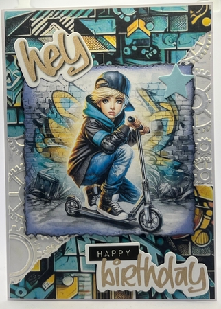 Urban Scooter Boys 2 CUSTOMER REQUEST  by Karen Taylor