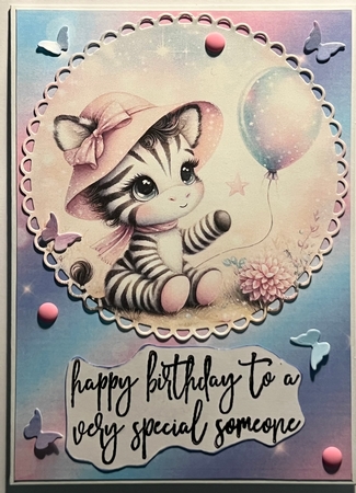 Zebra Balloon by Karen Taylor