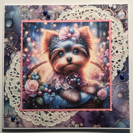Twlight Forest Yorkie  by Karen Taylor