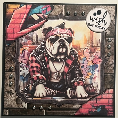 Punk Dogs Toppers/Frames 1-6 in PNG CU4CU/CU/PU by Karen Taylor