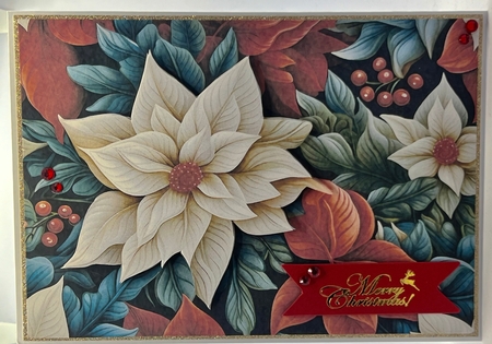 3D Poinsettias Papers by Karen Taylor