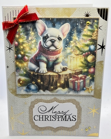 Christmas Tree Stump Pups 6 by Karen Taylor