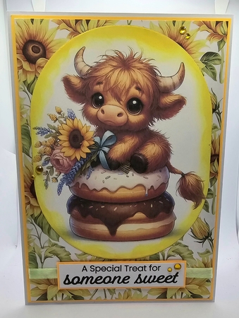 Sunflower Cow by Karen Taylor