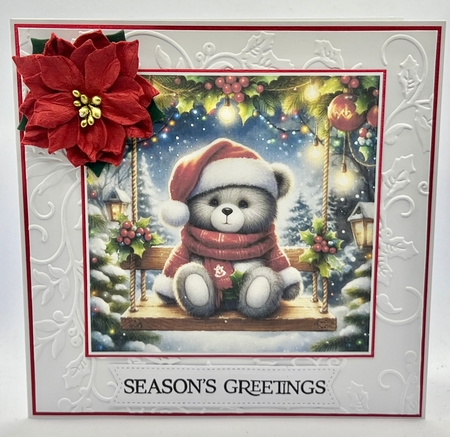 Christmas Swing Bear 2 by Karen Taylor