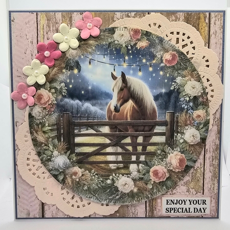 Floral Horse Gate 2 by Karen Taylor