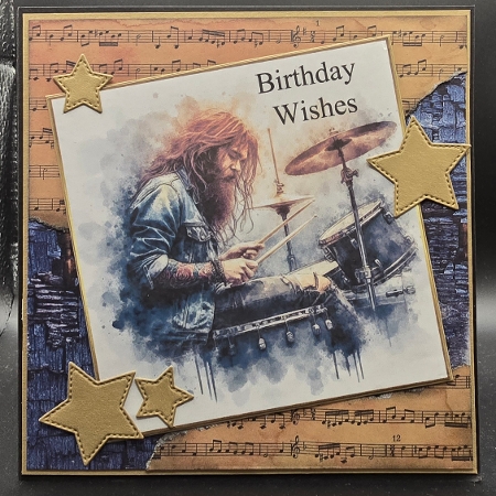 Drums & Guitar Toppers Set 2 by Karen Taylor