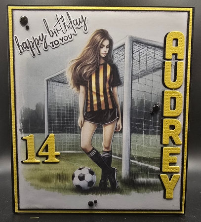 Soccer Girl CUSTOMER REQUEST  by Karen Taylor