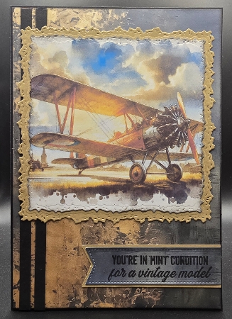 x4 Vintage Aeroplane 1 - Illustrations for Cardmakers & Designers   by Karen Taylor